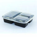 3 Compartment Plastic packaging Containers ,Food saver-set of 10 with custom labeling